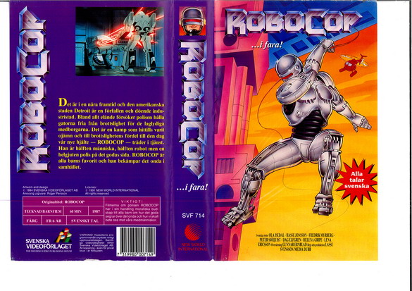 svf 714 ROBOCOP I FARA (vhs)